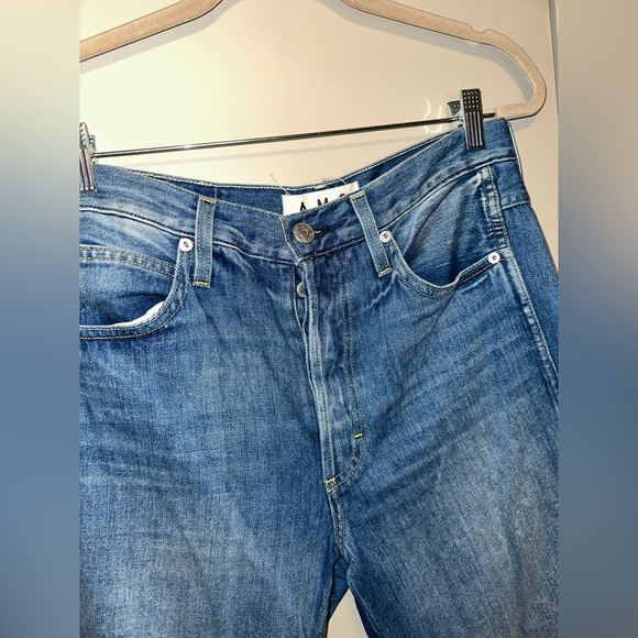 AMO Cora Crescent Full Length Straight Leg High Rise Jeans Size 28 - Picture 4 of 8